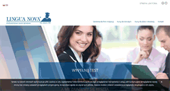 Desktop Screenshot of linguanova.com.pl